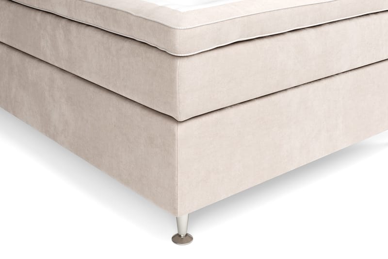 Komplett Sängpaket Estelle 120x200 cm - Beige|Sammet - M�öbler - Säng - Kontinentalsäng