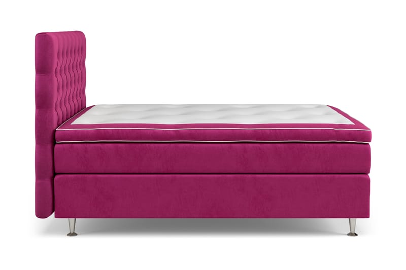 Komplett Sängpaket Estelle 120x200 cm - Rosa|Sammet - Möbler - Säng - Kontinentalsäng