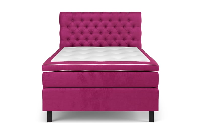 Komplett Sängpaket Estelle 120x200 cm - Rosa|Sammet - Möbler - Säng - Kontinentalsäng