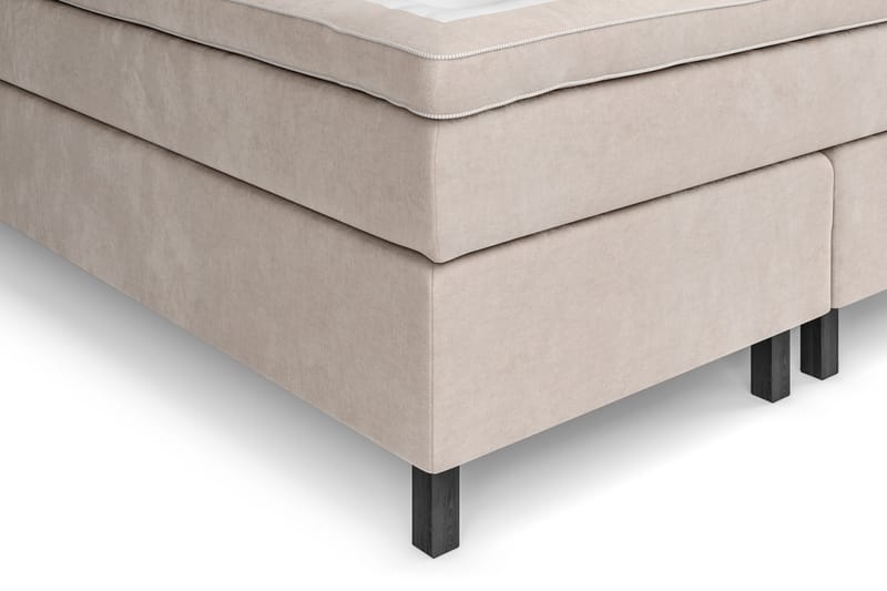 Komplett Sängpaket Estelle 160x200 cm - Beige|Sammet - Möbler - Säng - Kontinentalsäng