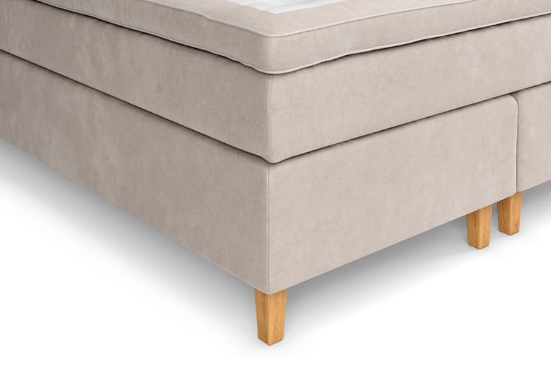 Komplett Sängpaket Estelle 160x200 cm - Beige|Sammet - Möbler - Säng - Kontinentalsäng