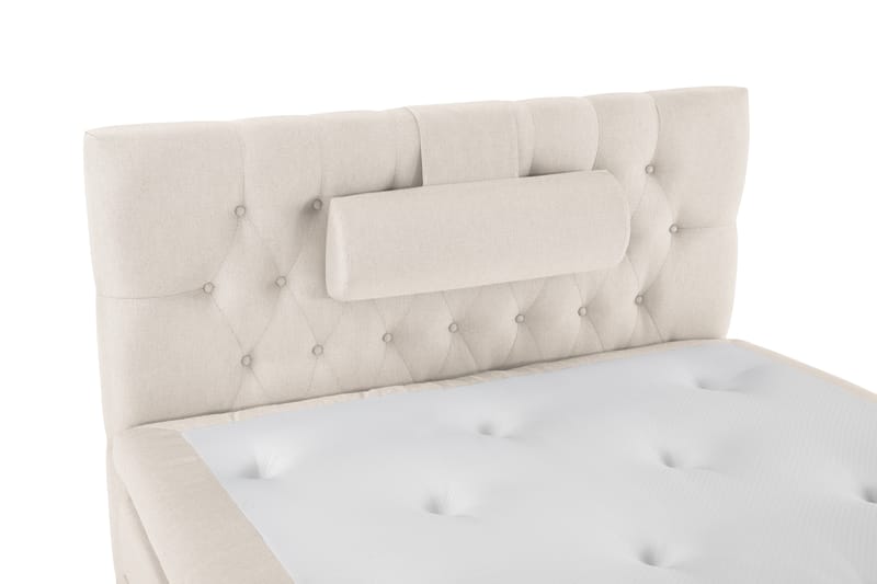 Komplett Sängpaket Olivia 120x200 Diamant Sänggavel Beige - Memory Nackkudde Stor - Möbler - Säng - Kontinentalsäng