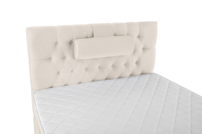 Komplett Sängpaket Olivia 120x200 Diamant Sänggavel Beige - Skum Nackkudde Stor - Möbler - Säng - Kontinentalsäng