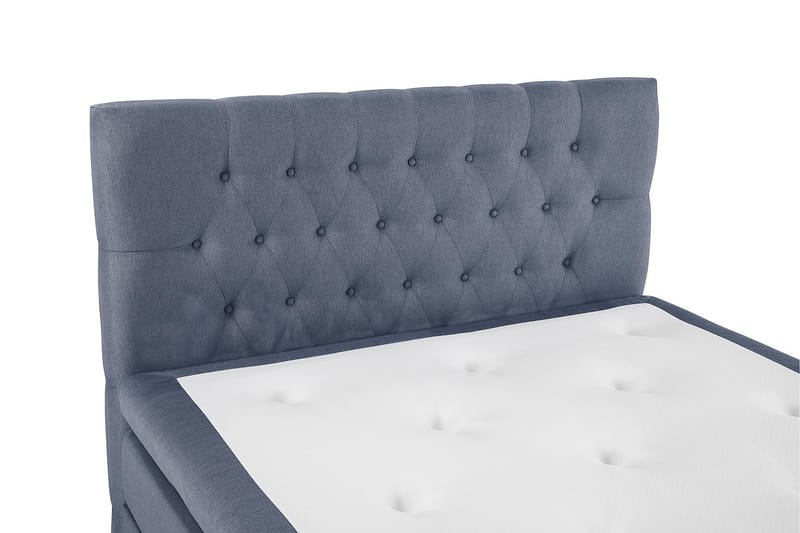 Komplett Sängpaket Olivia 140x200 Diamant Sänggavel Mörkblå - Latex - Möbler - Säng - Kontinentalsäng