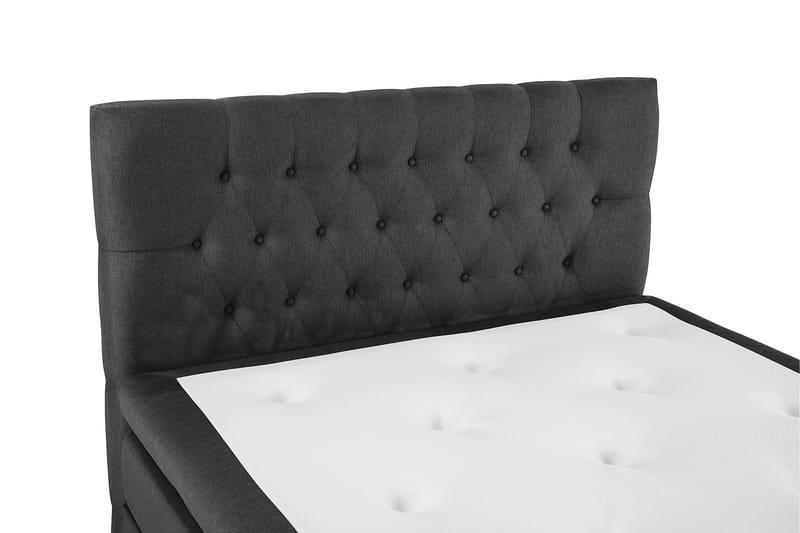 Komplett Sängpaket Olivia 140x200 Diamant Sänggavel Svart/Gr - Latex - Möbler - Säng - Kontinentalsäng