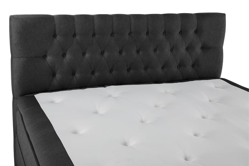 Komplett Sängpaket Olivia 160x200 Diamant Sänggavel Svart/Gr - Latex - Möbler - Säng - Kontinentalsäng