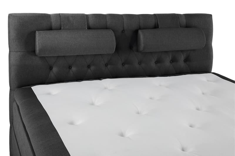 Komplett Sängpaket Olivia 180x200 Diamant Sänggavel Svart/Gr - Latex Nackkudde Stor - Möbler - Säng - Kontinentalsäng