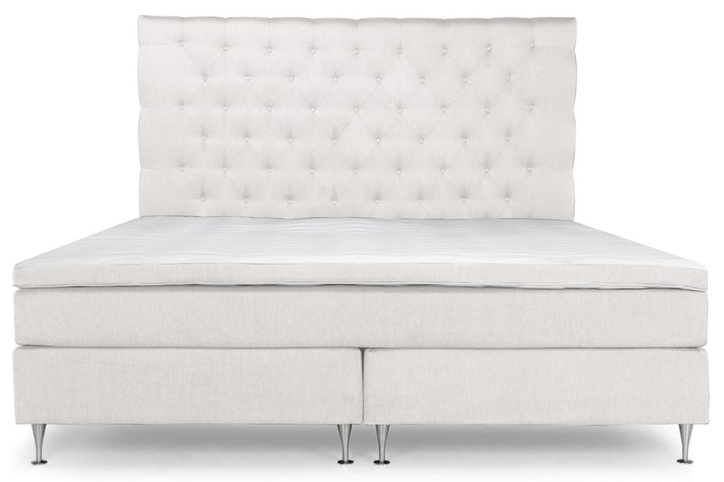 Komplett Sängpaket Relax Basic 210x210 Fast/Fast Elastiskt S - Beige - Kontinentalsäng - Enkelsäng - Dubbelsäng - Komplett sängpaket