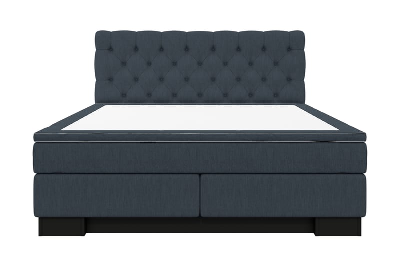 Komplett Sängpaket Romance Lyx 180x210 - Mörkblå - Kontinentalsäng - Enkelsäng - Dubbelsäng - Komplett sängpaket
