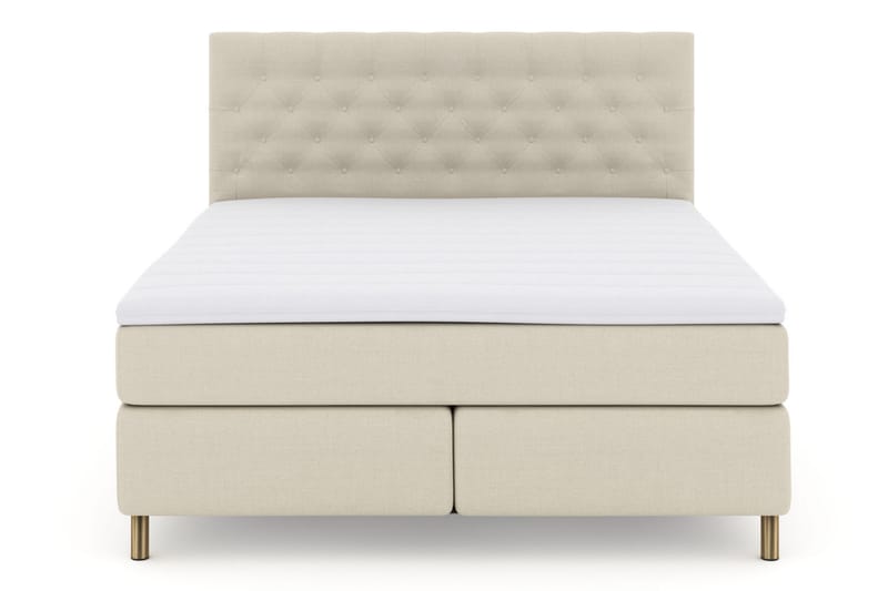 Kontinentalsäng Choice No 3 210x210 Fast - Beige|Koppar - Möbler - Säng - Kontinentalsäng