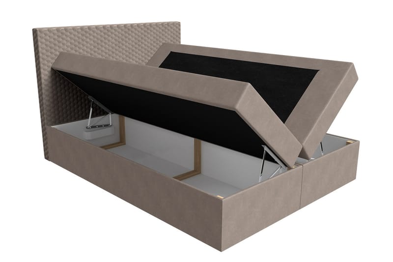Kontinentalsäng Livoll med Förvaring 180x200 - Grå - Möbler - Säng - Kontinentalsäng