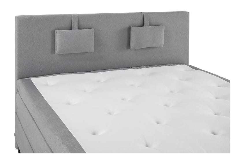 Kontinentalsäng Olivia 150x200 Polyeter - Mellangrå - Möbler - Säng - Kontinentalsäng