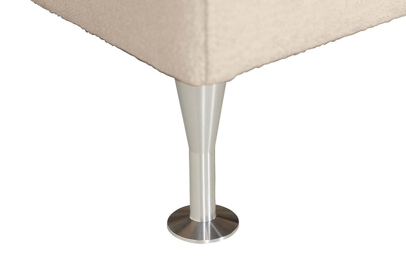 Sängpaket Kakichi Boucle 160x200 Knappad gavel - Beige - Möbler - Säng - Kontinentalsäng