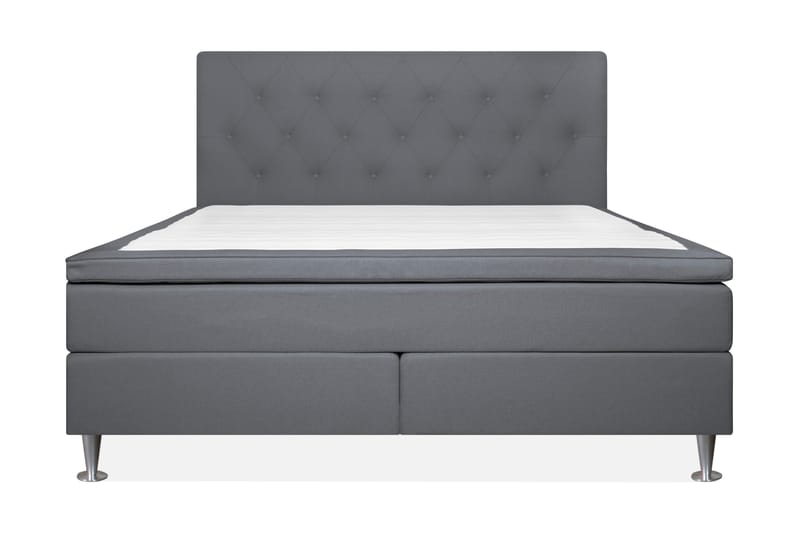 Sängpaket Lomben 180x200 cm - Ljusgrå - Kontinentalsäng - Dubbelsäng