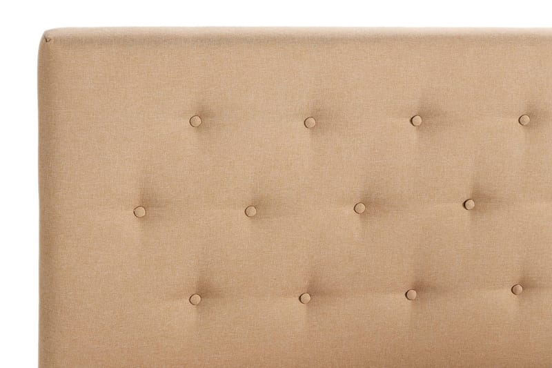 Sängpaket Nayaka 150x200 Latexmadrass - Knappad gavel Beige - Möbler - Säng - Kontinentalsäng