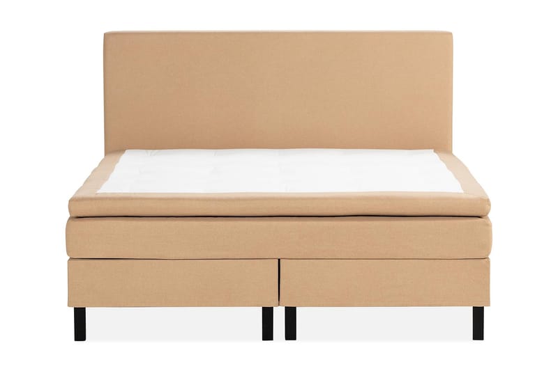 Sängpaket Nayaka 150x200 Memorymadrass - Slät gavel Beige - Kontinentalsäng - Enkelsäng - Dubbelsäng - Komplett sängpaket