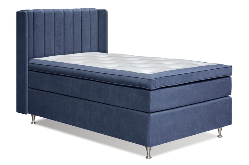 Sängpaket Paraiso Kontinentalsäng Fast - 120x200 cm Mörkblå (+Fler val) - Kontinentalsäng - Enkelsäng - Komplett sängpaket