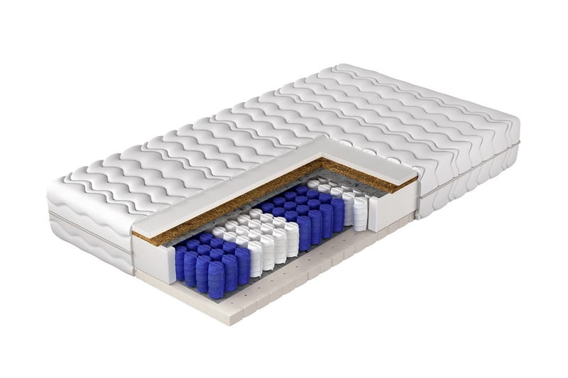 Acworth Resårmadrass 120x200 cm - Vit - Möbler - Säng - Madrass - Resårmadrass & resårbotten