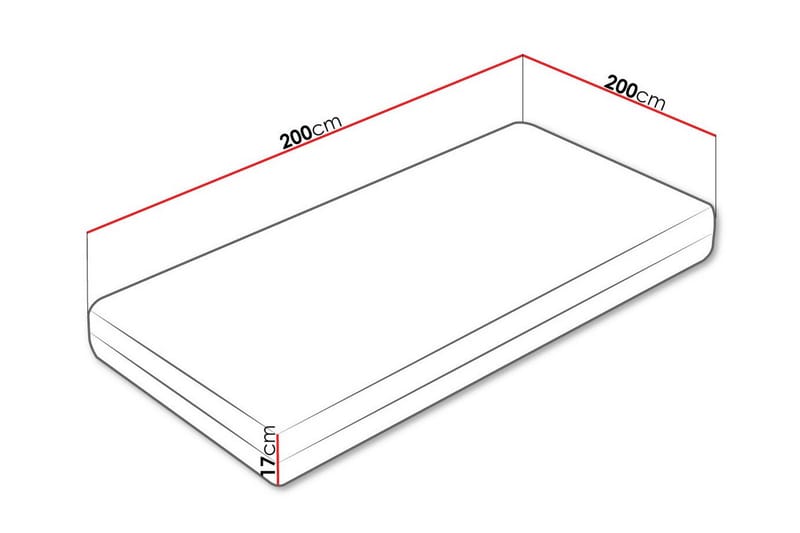 Resårmadrass Arigna 200x200 cm - Möbler - Säng - Madrass - Resårmadrass & resårbotten