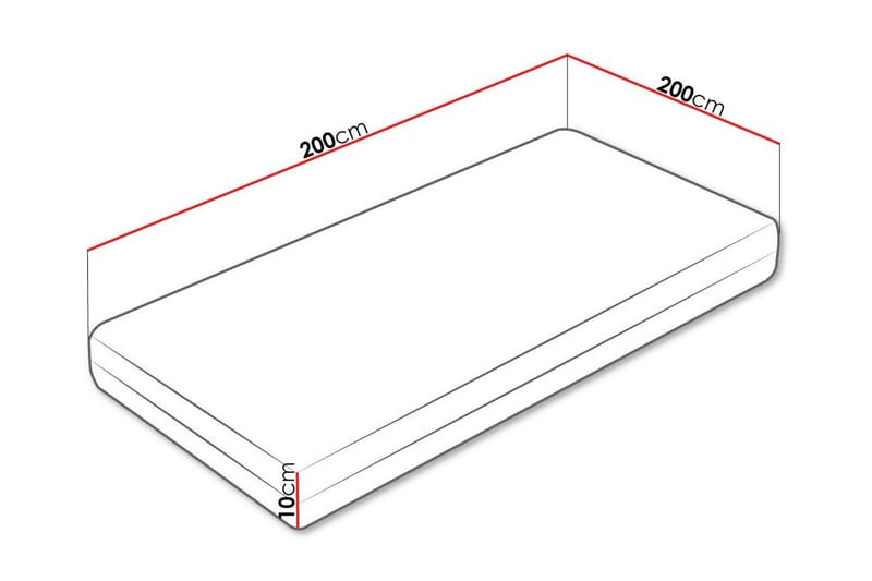 Skummadrass Arigna 200x200 cm - Möbler - Säng - Madrass - Skummadrass