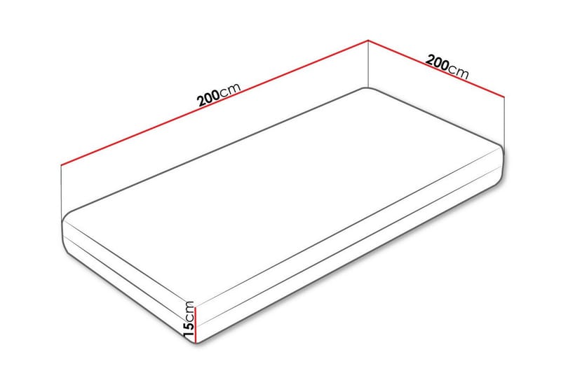 Skummadrass Arigna 200x200 cm - Möbler - Säng - Madrass - Skummadrass