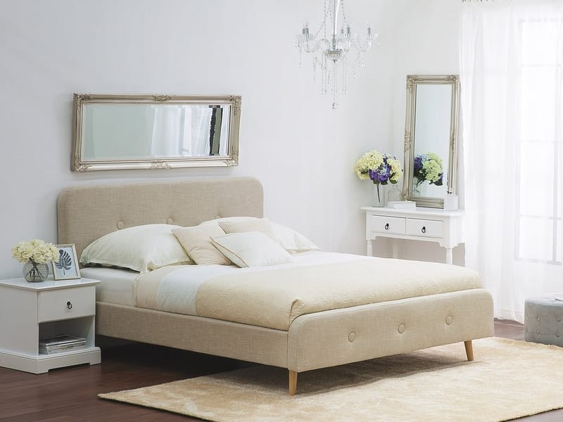 Dubbelsäng Rennes 180|200 cm - Beige - Möbler - Säng - Ramsäng