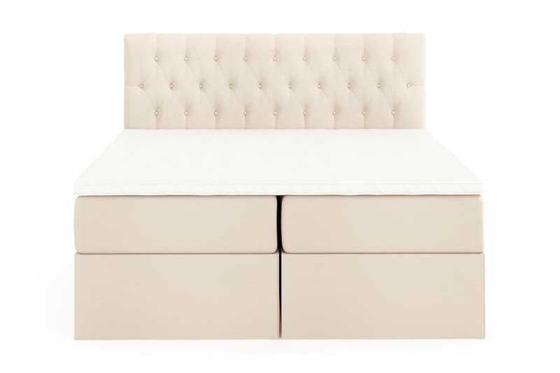 Box Bed Boxy Beige - 160x200 cm - Möbler - Säng - Säng med förvaring - Dubbelsäng med förvaring