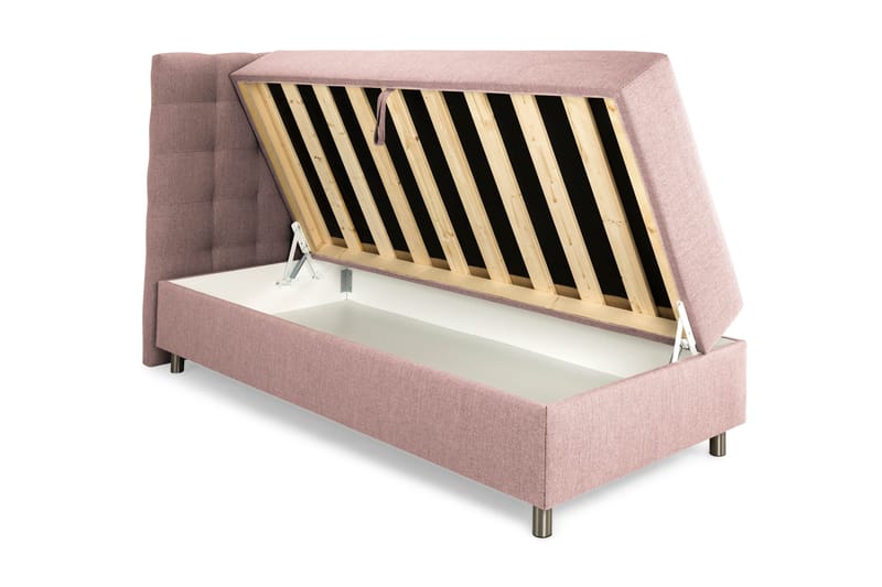 Sängpaket Suset Box Bed 80x200 - Rosa - Möbler - Säng - Säng med förvaring - Dubbelsäng med förvaring