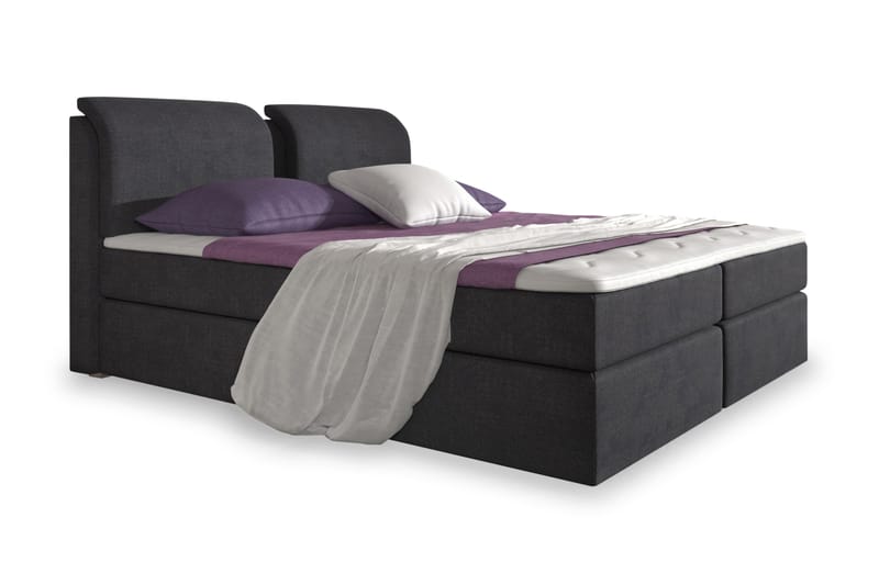 Komplett Box Bed Tyler 160x200 Svart - Svart - Möbler - Säng - Säng med förvaring