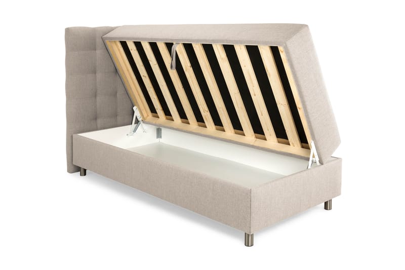 Sängpaket Suset Box Bed 80x200 - Beige - Möbler - Säng - Säng med förvaring - Dubbelsäng med förvaring