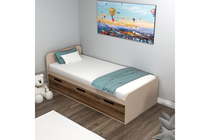 Sängram Akser 91x194 cm - Beige - Möbler - Säng - Sängram & sängstomme