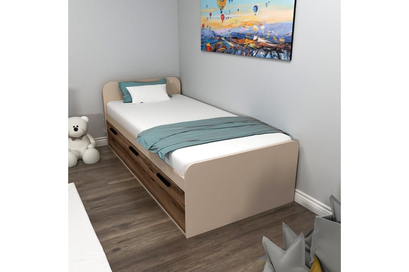 Sängram Akser 91x194 cm - Beige - Möbler - Säng - Sängram & sängstomme