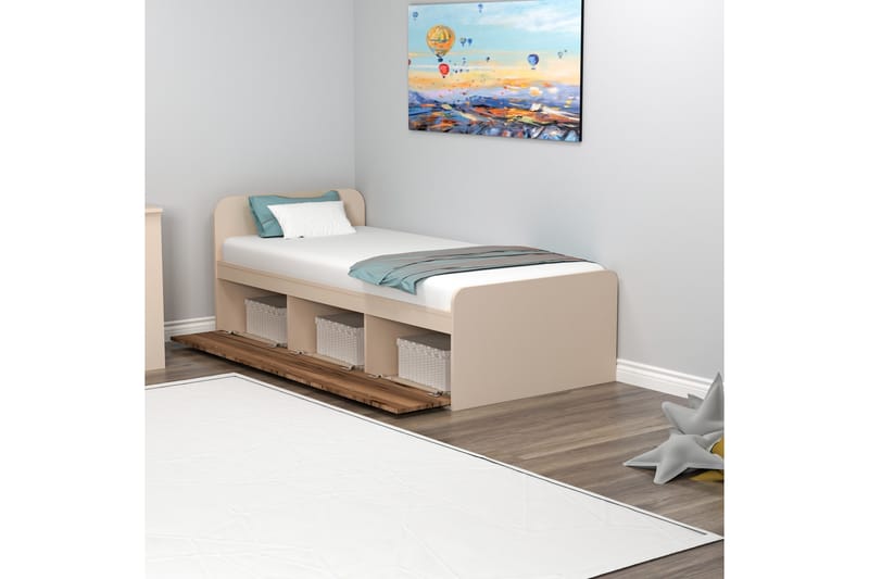 Sängram Akser 91x194 cm - Beige - Möbler - Säng - Sängram & sängstomme