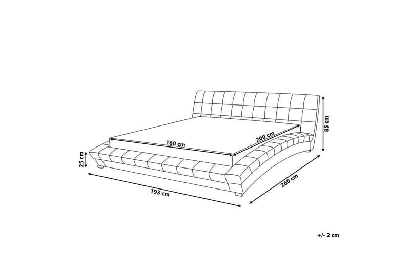 Dubbelsäng Lille 160|200 cm - Grå - Möbler - Säng - Sängram & sängstomme