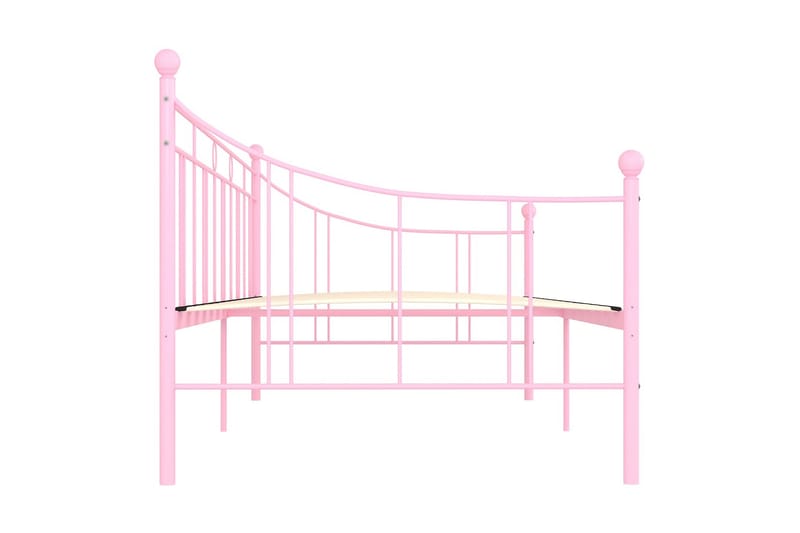 Ram till dagbädd rosa metall 90x200 cm - Rosa - Möbler - Säng - Sängram & sängstomme