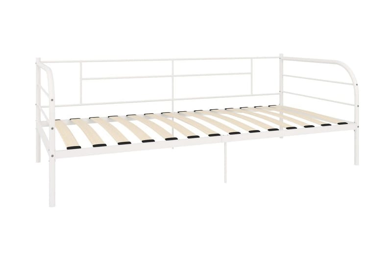 Ram till dagbädd vit metall 90x200 cm - Vit - Möbler - Säng - Sängram & sängstomme