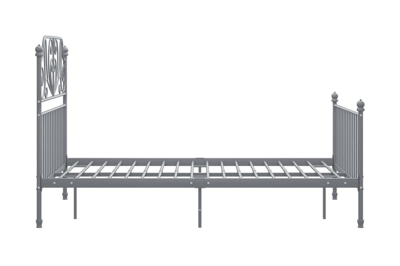 Sängram grå metall 120x200 cm - Grå - Möbler - Säng - Sängram & sängstomme