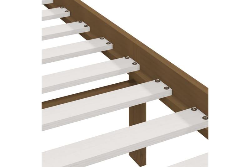 Sängram honungsbrun massivt furu 120x200 cm enkelsäng - Honung - Möbler - Säng - Sängram & sängstomme