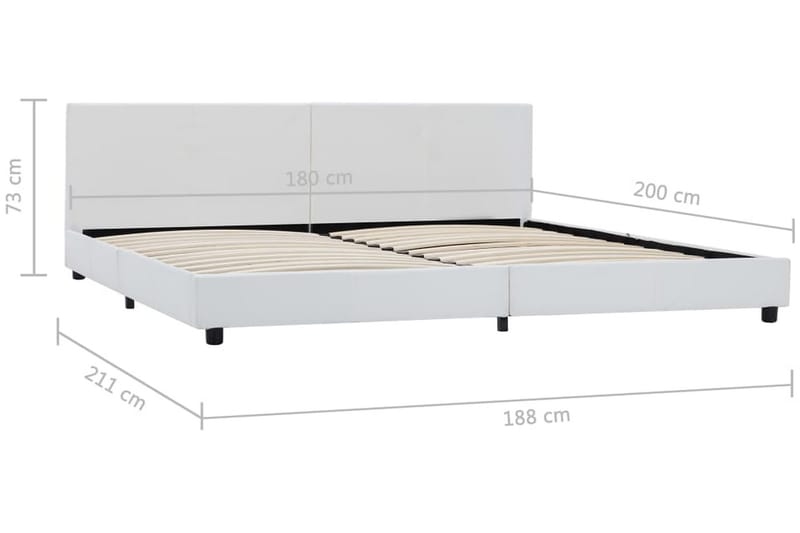 Sängram hydraulisk förvaring grå konstläder 100x200 cm - Grå - Möbler - Säng - Sängram & sängstomme