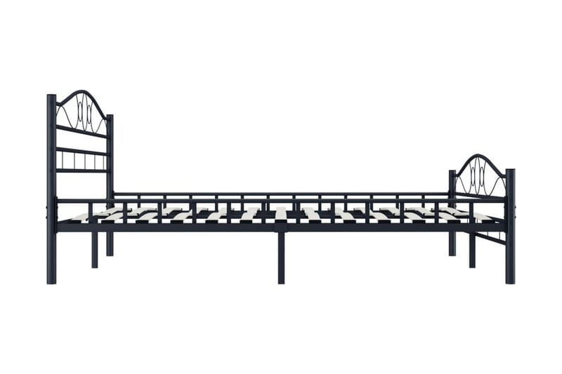 Sängram svart stål 180x200 cm - Svart - Möbler - Säng - Sängram & sängstomme
