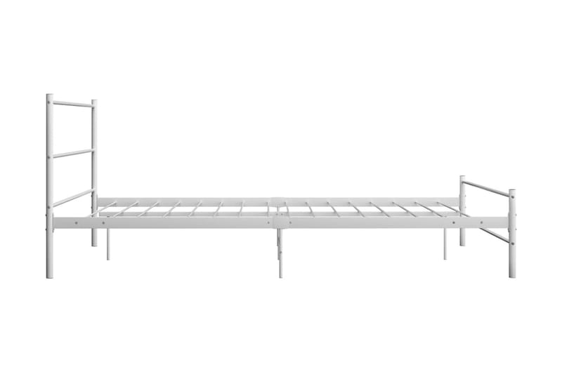 Sängram vit metall 140x200 cm - Vit - Möbler - Säng - Sängram & sängstomme