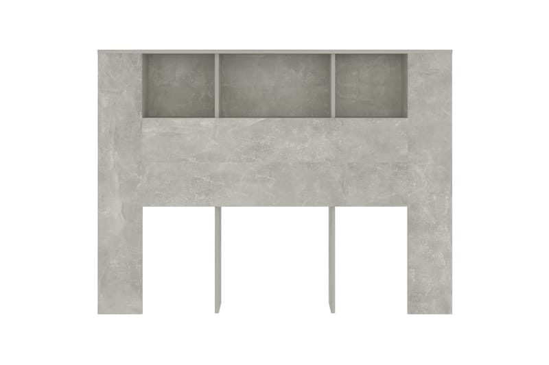 beBasic Huvudgavel med förvaring betonggrå 140x18,5x104,5 cm - Grey - Möbler - Säng - Sängtillbehör & sänggavel - Sänggavel