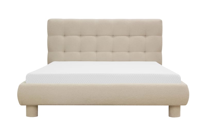 Teddy Komplett Sängpaket Sängram med Madrass 120x200 cm - Beige - Möbler - Säng - Ramsäng