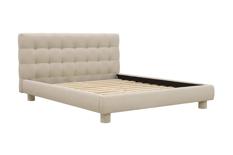 Teddy Komplett Sängpaket Sängram med Madrass 180x200 cm - Beige - Möbler - Säng - Ramsäng