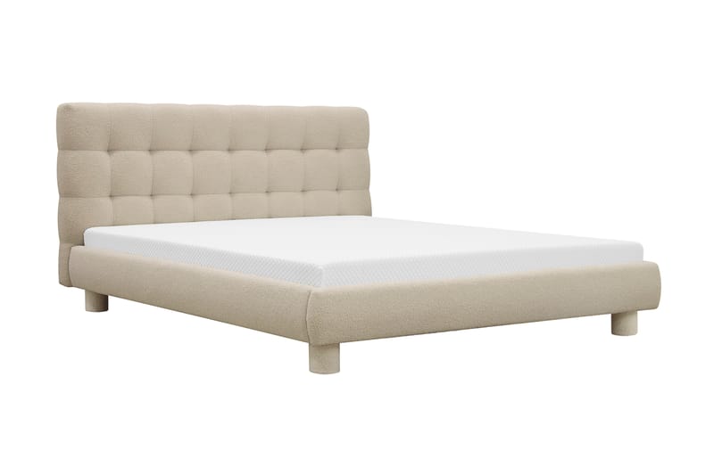 Teddy Komplett Sängpaket Sängram med Madrass 180x200 cm - Beige - Möbler - Säng - Ramsäng