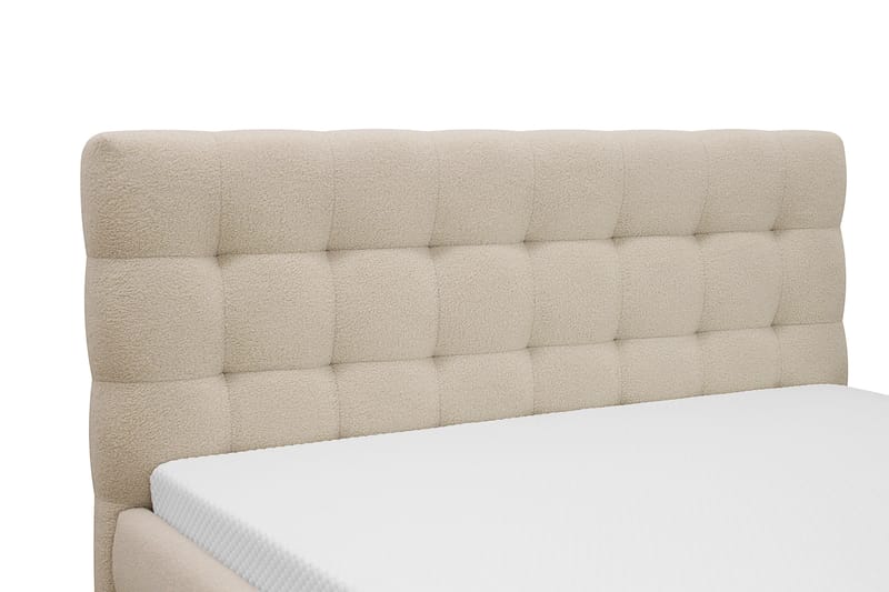 Teddy Komplett Sängpaket Sängram med Madrass 180x200 cm - Beige - Möbler - Säng - Ramsäng