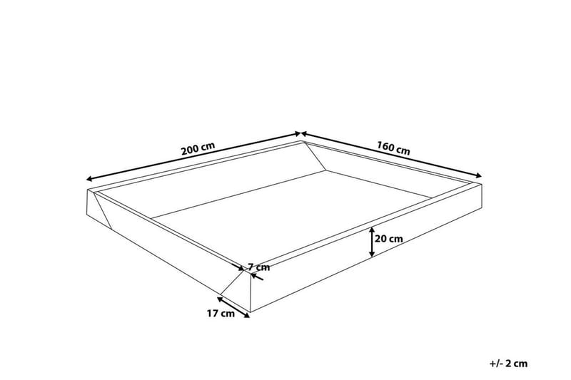 Skumram Till Vattensäng Wave 160|200 cm - Svart - Möbler - Säng - Vattensäng