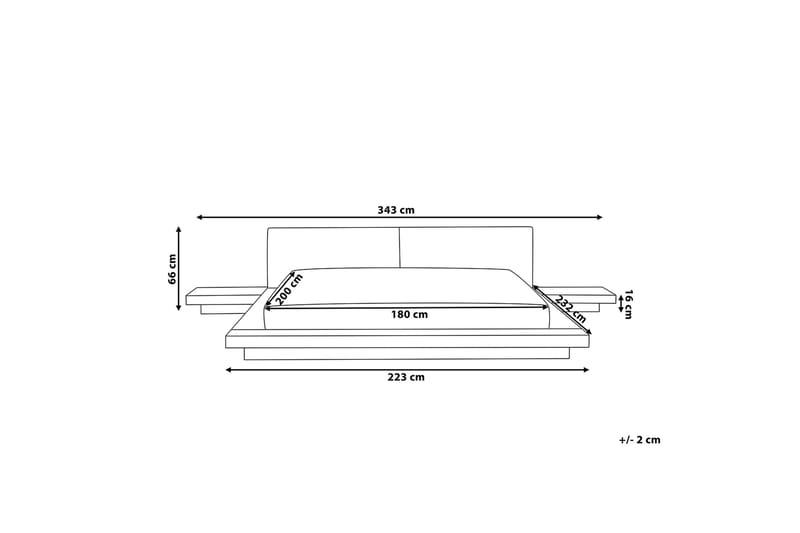 Vattensäng Zen 180|200 cm - Brun - Möbler - Säng - Vattensäng