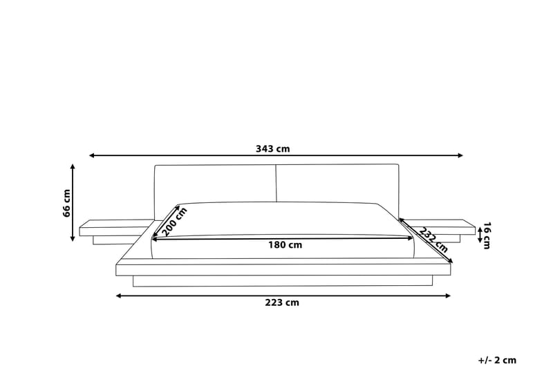 Vattensäng Zen 180|200 cm - Vit - Möbler - Säng - Vattensäng