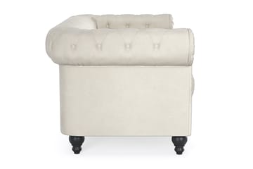 2-sits Soffa Chester Lyx - Beige Sammet - Möbler - Soffa - Chesterfield soffa